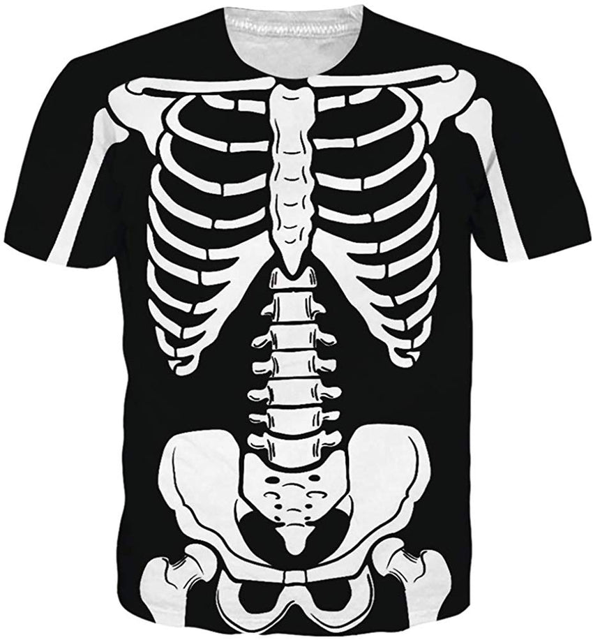 Unisex 3D Printed Summer Casual Short Sleeve T Shirts Top Tees S XXL Halloween01