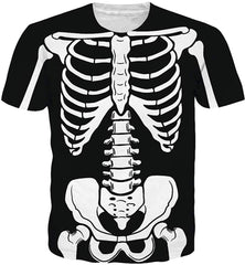 Unisex 3D Printed Summer Casual Short Sleeve T Shirts Top Tees S XXL Halloween01