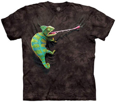 Climbing Chameleon T shirt Black