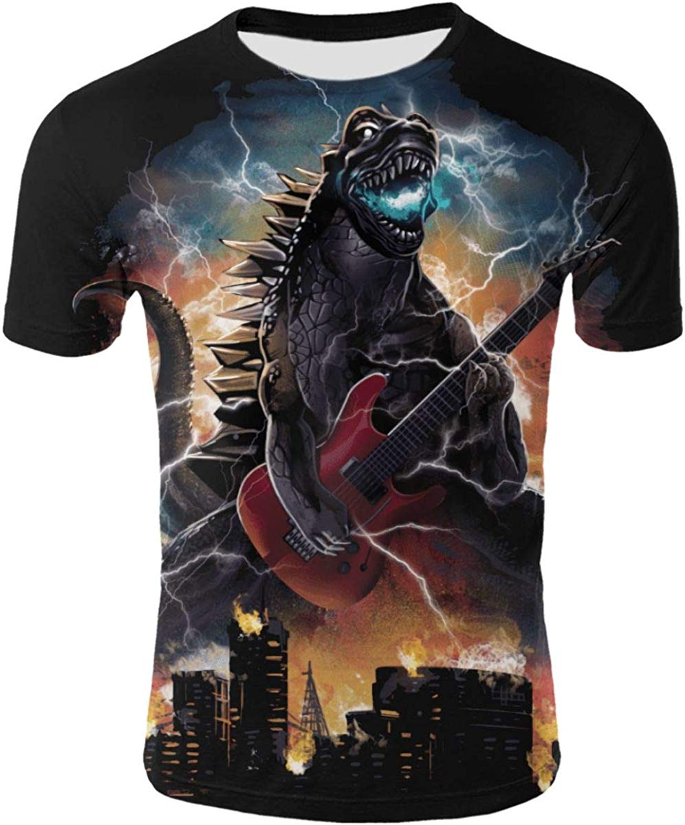 God Zilla 2 King Of The Monsters Mens Boys Girls 3D Printed s Tshirts Godz32