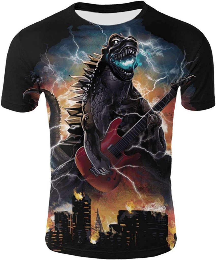 God Zilla 2 King Of The Monsters Mens Boys Girls 3D Printed s Tshirts Godz32