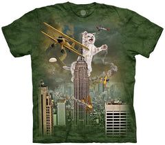King Kitten T shirt Green