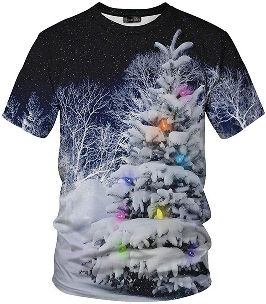 Unisex Men Women Realistic 3D Digital Print Couples Short Sleeve T Shirts Casual Tees LYT041 Lyt132 multicolor