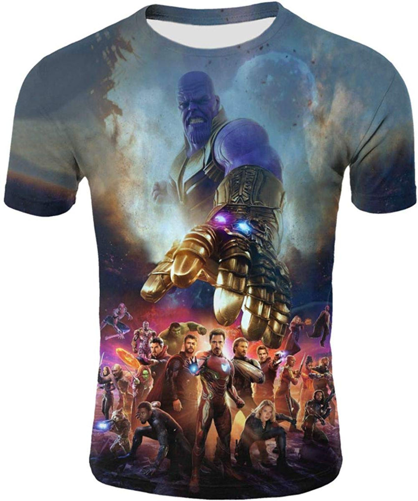 Mens 3D Avenger's Endgame Commemorate T Shirt Avstee17