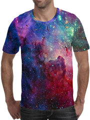 Unisex 3D Printed Tie Dye Creative Funny Summer Casual Short Sleeve T Shirts Tees T03320