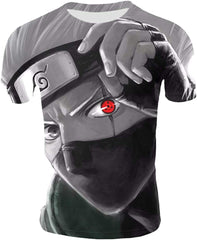 Unisex 3D Anime Naruto Printed Short Sleeve T Shirts Creative 3D Print Anime Tees Color 4