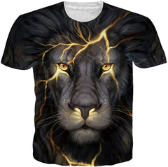 Unisex T Shirts 3D Printed Cool Graphic Tees Funny Casual Short Sleeve Tops M XXL Lion