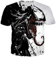 3D Unisex 3D Printed Spiderman Venom Villain Skull T shirt Funny Turtle T shirt