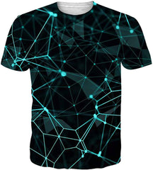 Men Women 3D Novelty Graphic T Shirts Short Sleeve Crewneck Tie Dye Tee Tops for Casual Technology