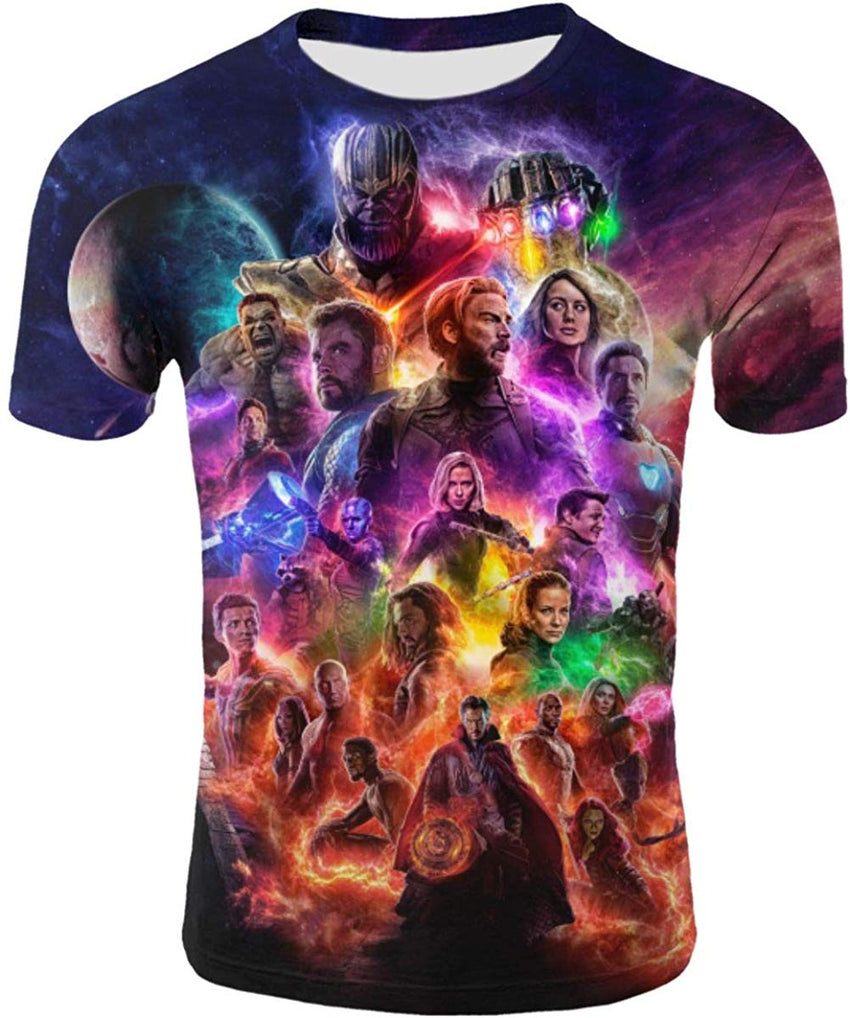 Mens 3D Avenger's Endgame Commemorate T Shirt Avstee10
