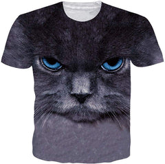 Unisex T Shirts 3D Printed Cool Graphic Tees Funny Casual Short Sleeve Tops M XXL Cat