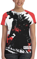 Womens God Zilla 2 King of Monsters 3D Printed Short Sleeves Shirt Godzi36