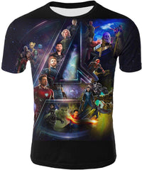 Mens 3D Avenger's Endgame Commemorate T Shirt Avstee19