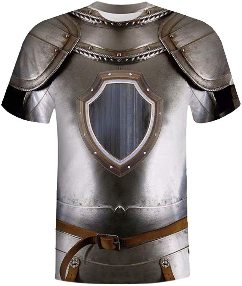 3D Top Blouse Mens Printing Fitness Elastic Short Sleeve T Shirt Bb Gray