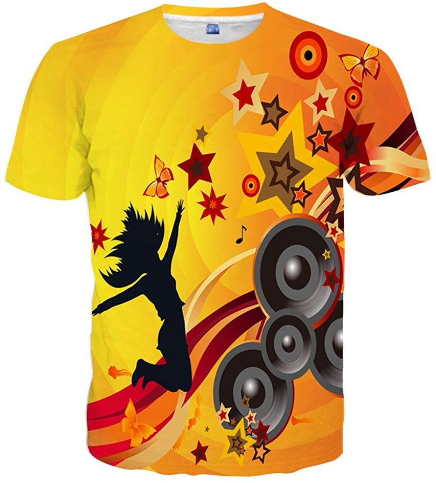 Unisex Casual 3D Printed T Shirts Short Sleeve Tops Tees Style 40