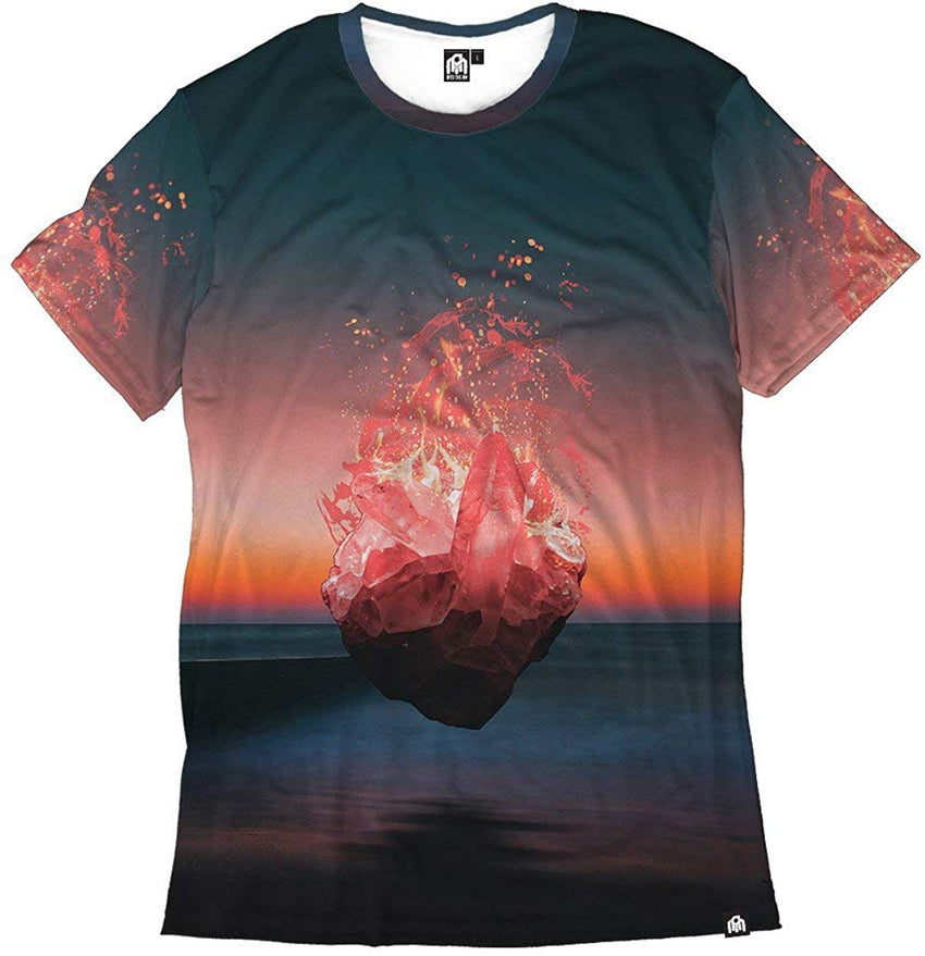 Men's Casual Short Sleeve Vibrant Tee Shirts Pure Mourning