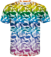 Unisex Casual 3D Print Short Sleeve T Shirt Tees Multi color 65
