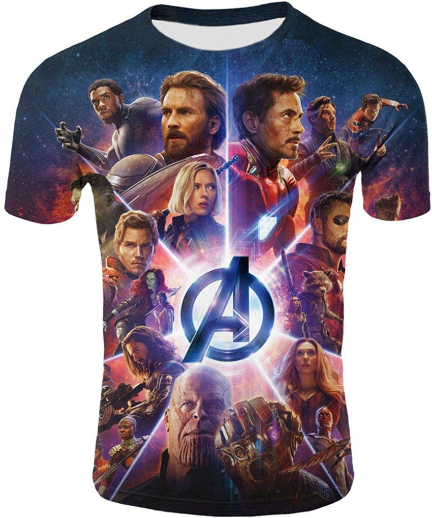 Mens 3D Avenger's Endgame Commemorate T Shirt Avstee13