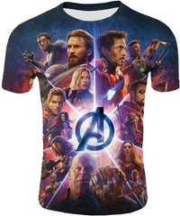 Mens 3D Avenger's Endgame Commemorate T Shirt Avstee13
