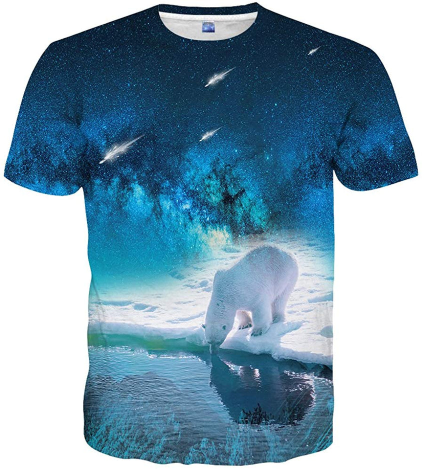 Mens Womens Graphic T Shirts Unisex 3D Printed Short Sleeve Shirts Tops Style 15