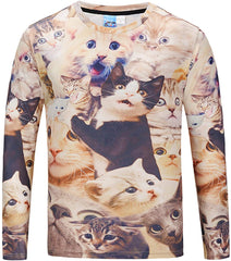 Unisex Casual Long Sleeve All Over Print T Shirt Ag006 14