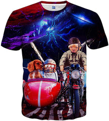 Unisex Casual 3D Printed T Shirts Short Sleeve Tops Tees Style 10