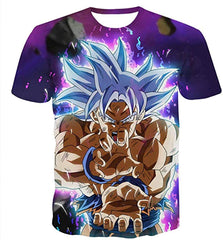 Men Dragon Ball 3D Print Short Sleeve Pullover Regular Fit T Shirt Color 7
