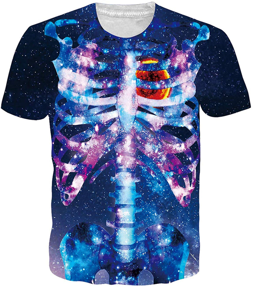 Unisex Casual 3D Print Animal Short Sleeve T Shirt Graphic Tees Halloween 2