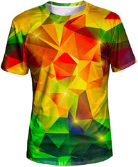 Unisex 3D Graphic T Shirt Colorful Design Short Sleeve Crewneck Digital Tee for Young Design20