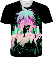 Mens T Shirts 3D Graphic Short Sleeve Tees Funny Printed Summer Tops A7