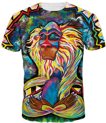 Unisex 3D Wolf T Shirts Couples Summer Short Sleeve T Shirts Casual Tees Wizard