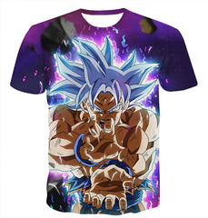 Unisex 3D Dragon Ball Goku Short Sleeve T Shirts Creative 3D Print Anime Tees Color 7