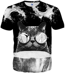 Unisex 3D Pattern Printed Casual Short Sleeve T Shirts Tees Multi color17