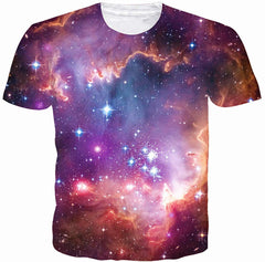 Unisex Cool Novelty 3D Graphic Print T Shirts Summer Short Sleeve Crewneck Tees Casual Tops Dream Universe