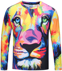 Unisex Casual Long Sleeve All Over Print T Shirt Ag006 05