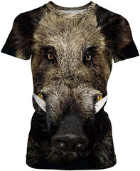 Women Summer T Shirt 3D Pattern Print Funny Short Sleeve Tee Couple Shirt Pig c
