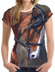 Unisex 3D Printed T shirt Horse Short Sleeved Casual Tops Shirts W3750BV