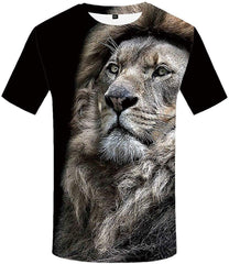 Lion Tshirt Men Size S XXL 3D T Shirt Animal T Shirts for Mens Clothing Colorful