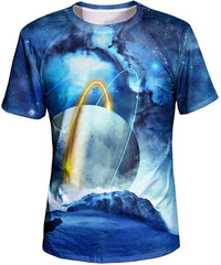 Unisex 3D Graphic T Shirt Colorful Design Short Sleeve Crewneck Digital Tee for Young Design21