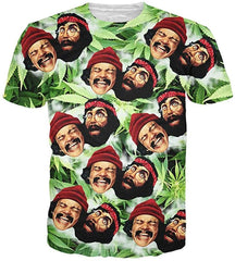 Cheech Chong T Shirt Drug Marijuana Weed 3D Printed Summer Style Top Muticolor