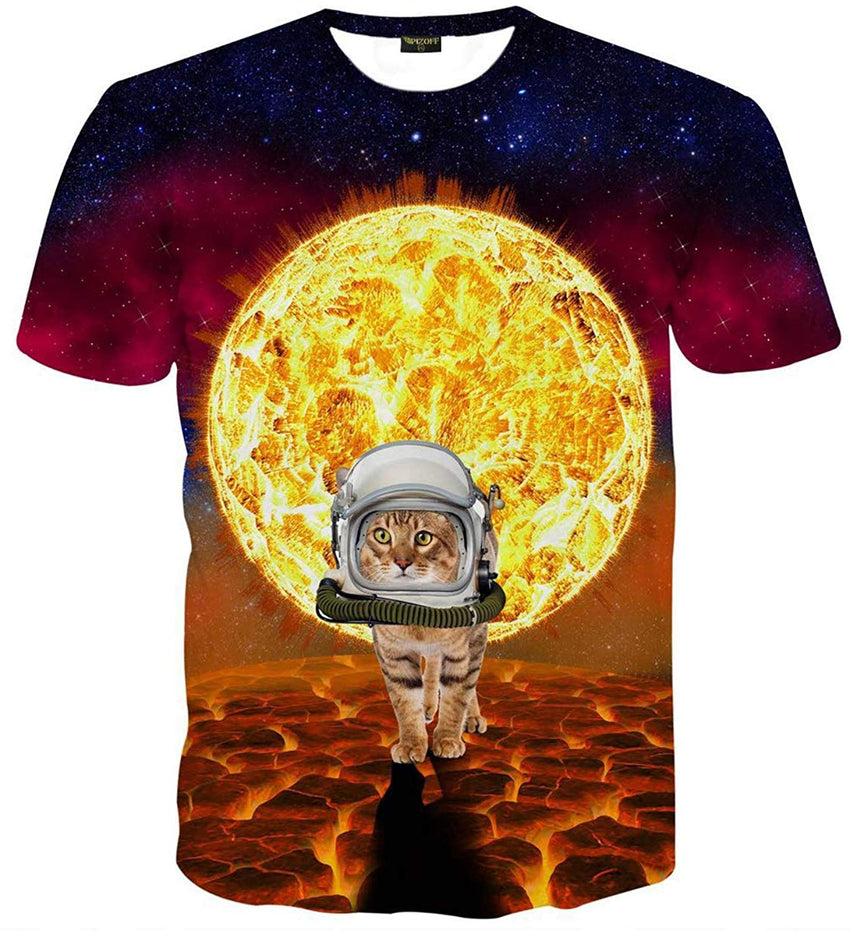 Unisex 3D Creative Cat Printed Short Sleeve T Shirts Al067 61