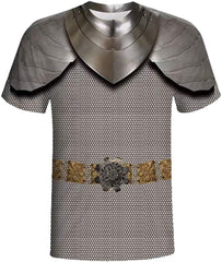 3D Top Blouse Mens Printing Fitness Elastic Short Sleeve T Shirt Aa Gray