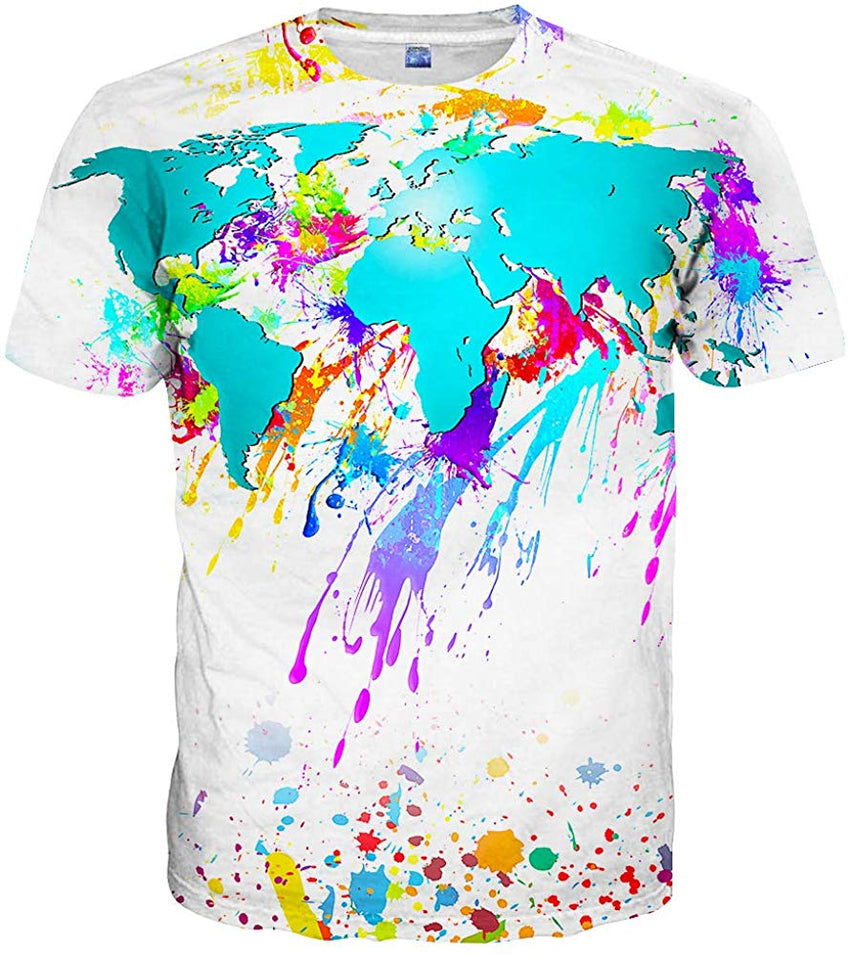 Unisex 3D Print Tshirts Short Sleeve Cool Graphic Tees for Women Men Style41