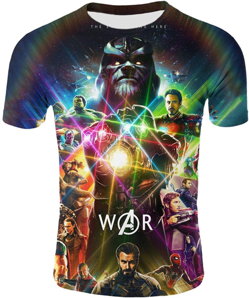 Mens 3D Avenger's Endgame Commemorate T Shirt Avstee14