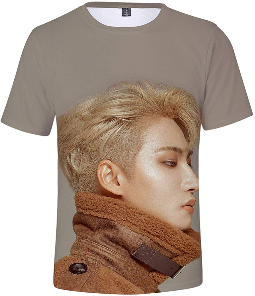 Kpop ATEEZ Zero to One 3D Digital Print Hong Joong Seong HWA Yun Ho Yeo S ANG Min Gi Woo Young Jong Ho T Shirt Top H