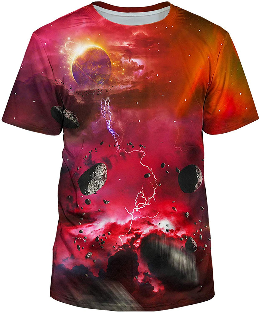 Unisex 3D Realistic Printed Casual Short Sleeve T Shirts Black27
