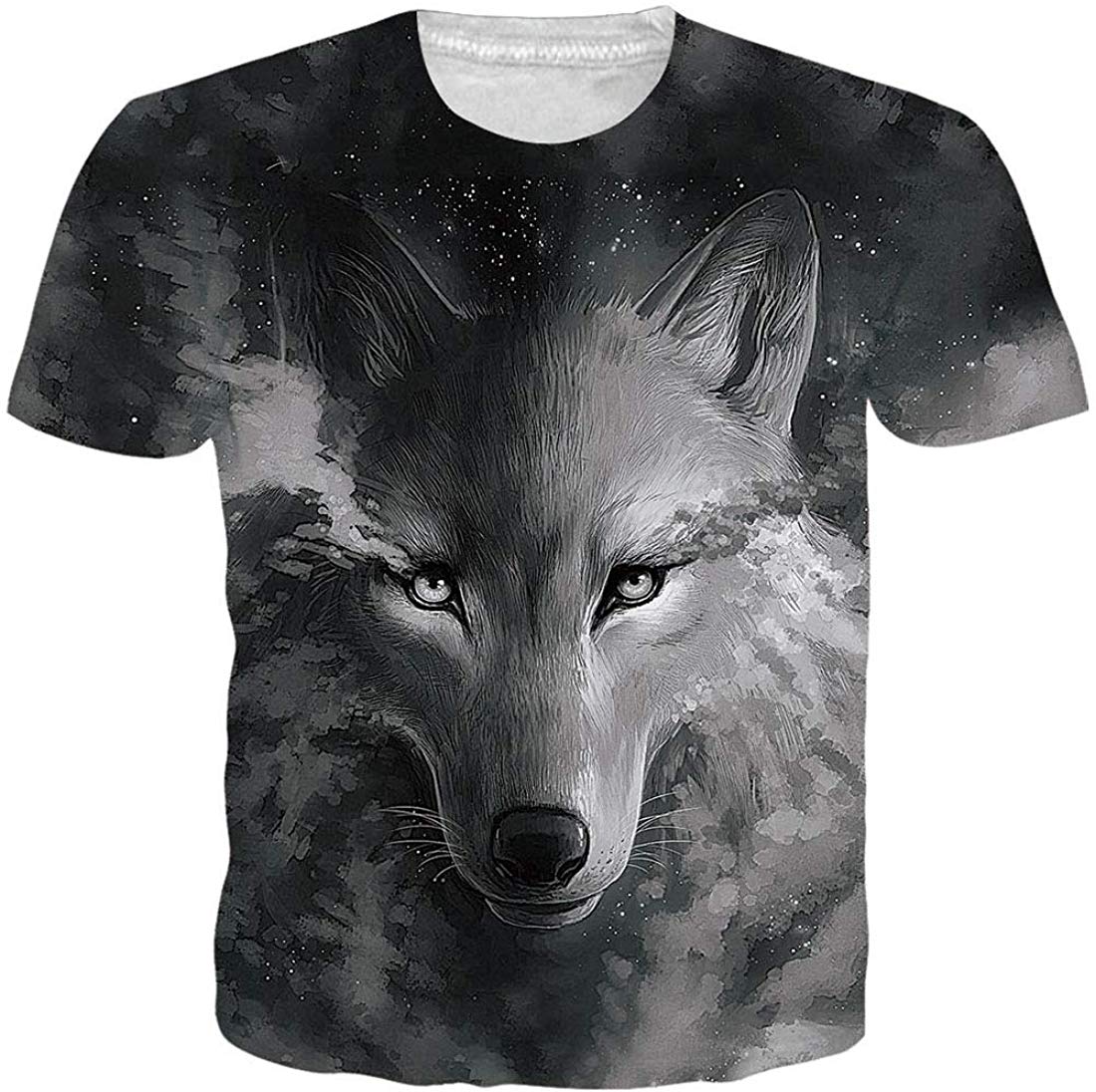 Unisex T Shirts 3D Printed Cool Graphic Tees Funny Casual Short Sleeve Tops M XXL Wolf 2