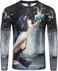 Unisex Casual Long Sleeve All Over Print T Shirt Ag006 17