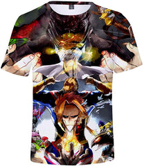 Men's 3D Anime My Hero Academia T Shirt Teens Youth Short Sleeve T Shirts Tees Color1