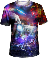 Unisex 3D Graphic T Shirt Colorful Design Short Sleeve Crewneck Digital Tee for Young Design19